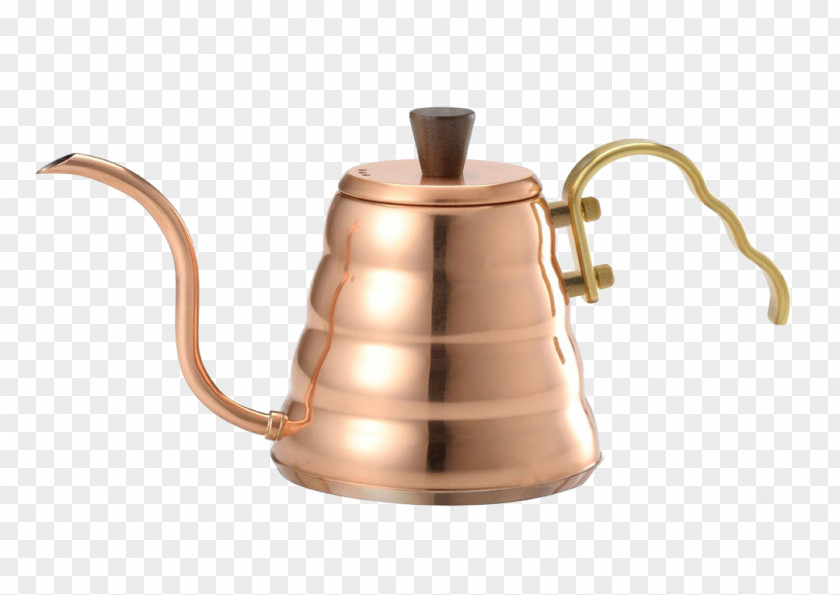 Kettle Brewed Coffee Copper Hario PNG
