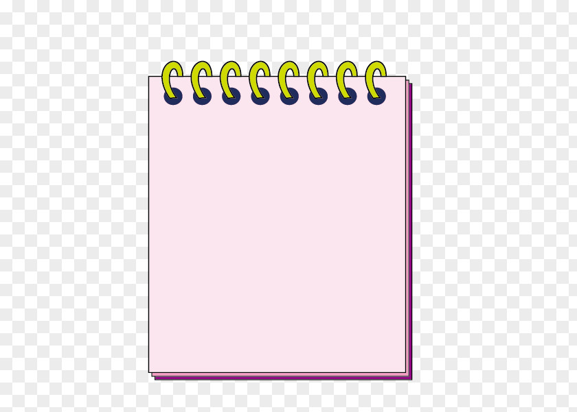 Vector Notebook Paper Pink Clip Art PNG