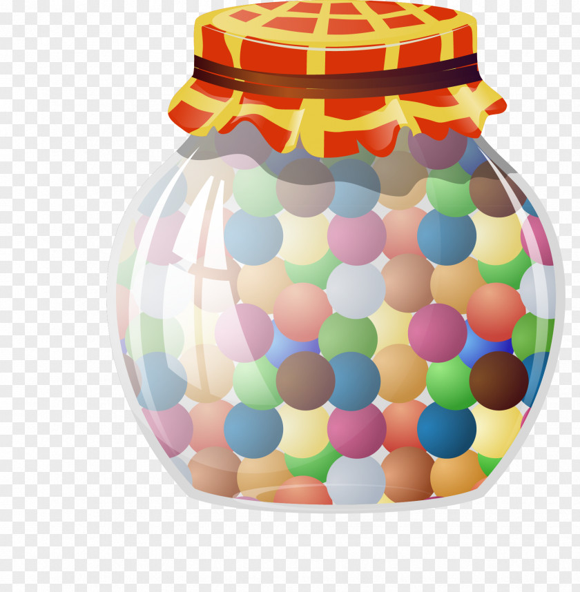 Colorful Candy Lollipop Jar Jelly Bean Clip Art PNG