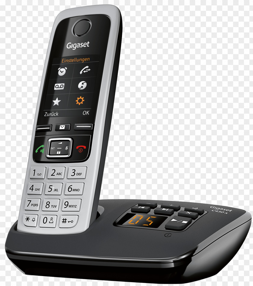 Cordless Telephone Answering Machines Digital Enhanced Telecommunications Gigaset Communications PNG