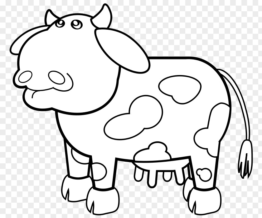 Cow Outline Highland Cattle Guernsey Clip Art PNG