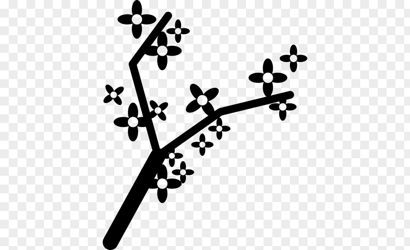 Flower Blackandwhite Line PNG