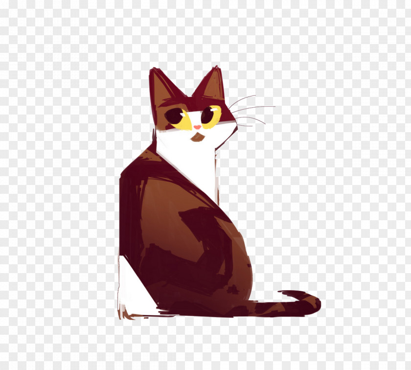 Painting Cat Oil Drawing PNG
