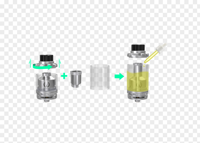 RTA Electronic Cigarette Aerosol And Liquid Atomizer Vapor Clearomizér PNG