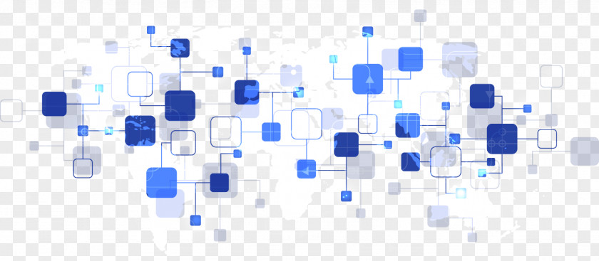 SCIENCE Blue Line Connecting Block Download PNG