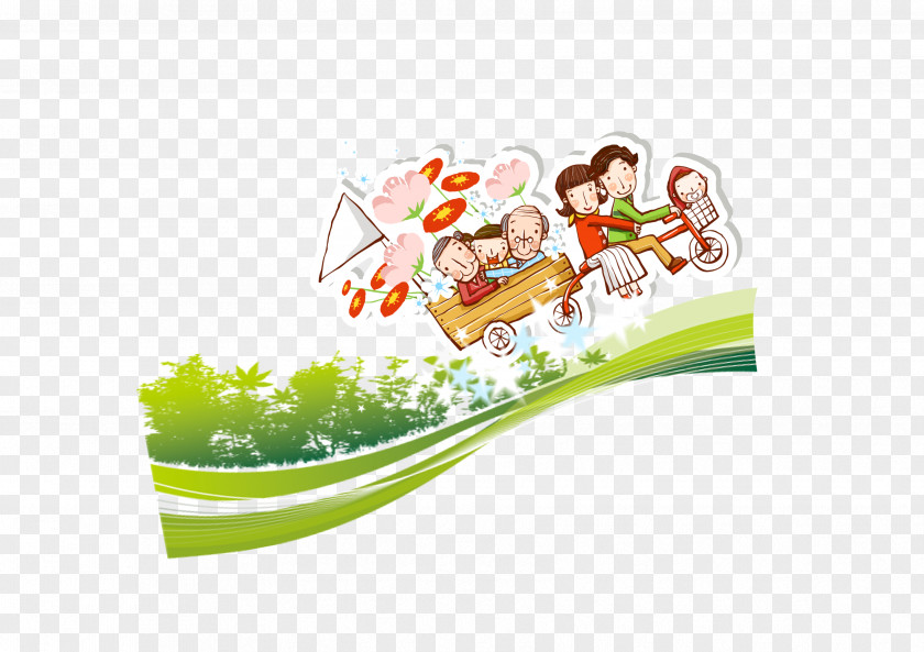 Spring Flying Children Child Illustration PNG