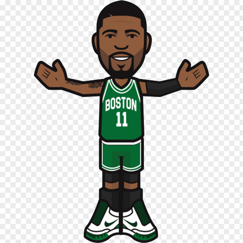 Terry Rozier Kyrie Irving Boston Celtics NBA Cartoon Drawing PNG