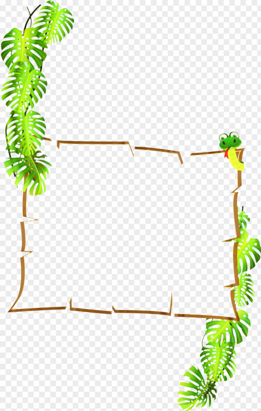 Twig Rectangle Jungle Background PNG