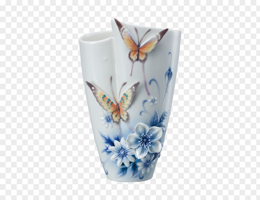 Vase Ceramic Franz Butterfly Cup PNG
