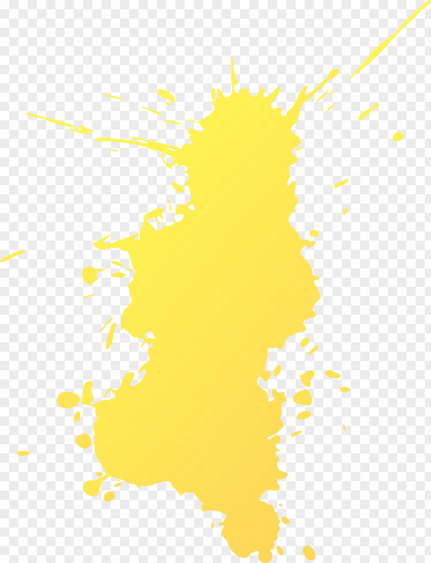Abstract Yellow Splash PNG yellow splash clipart PNG
