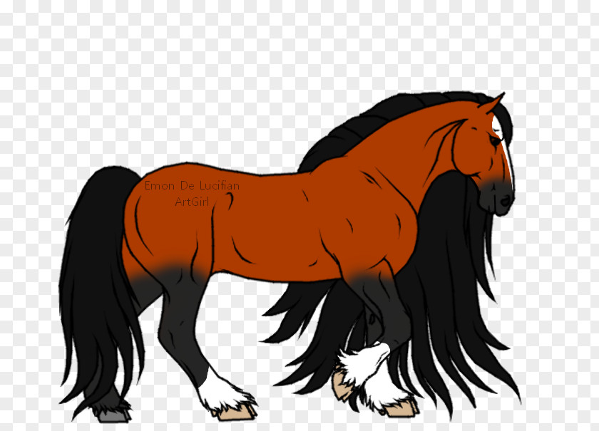 Mustang Mane Stallion Halter Clip Art PNG