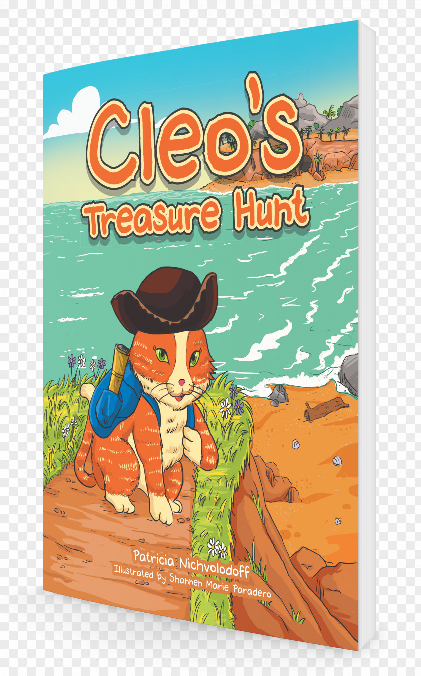 Book Treasure Fiction Picture Cleo The Cat Illustration PNG