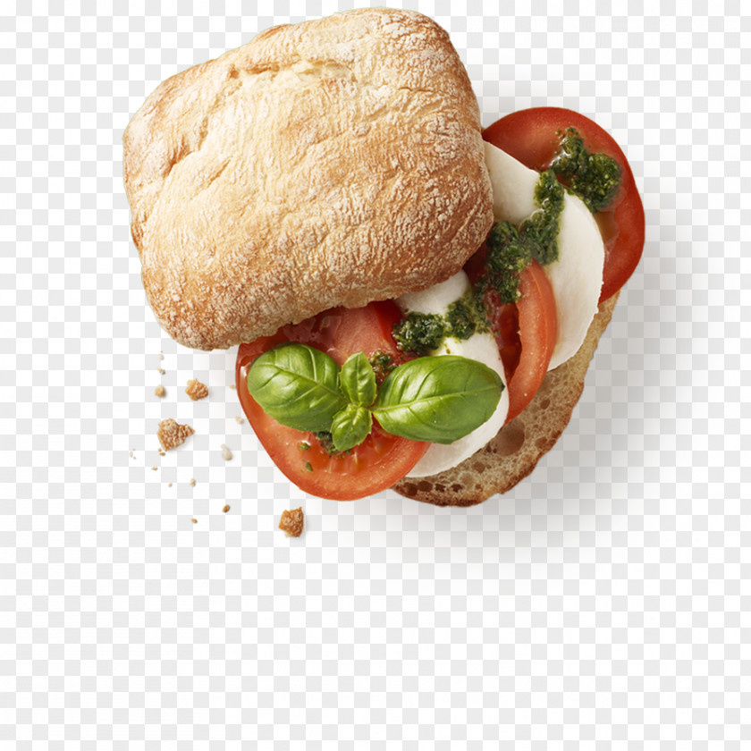 Ciabatta Breakfast Sandwich Fast Food Slider Vegetarian Cuisine PNG
