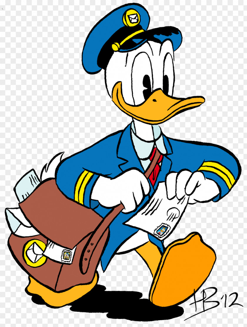 Donald Duck Mickey Mouse Mail Carrier Clip Art PNG