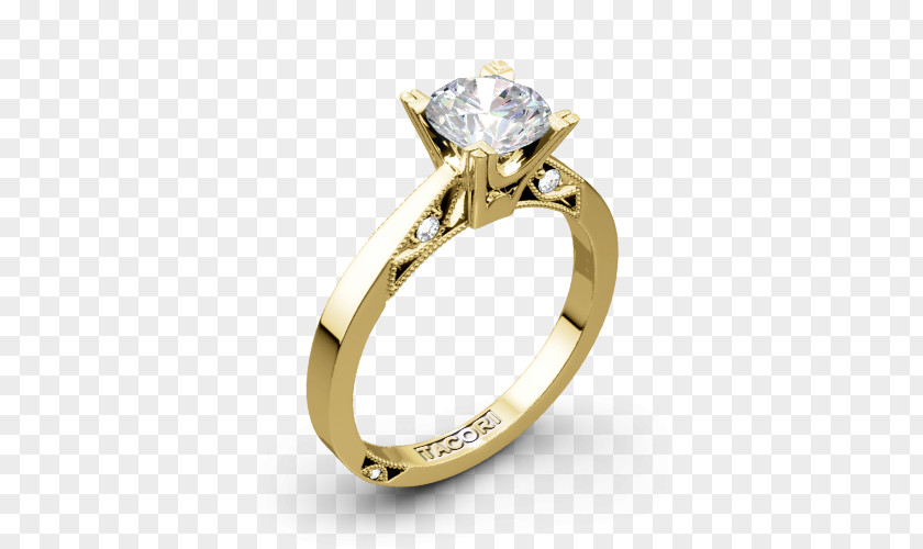 Ring Engagement Tacori Solitaire PNG