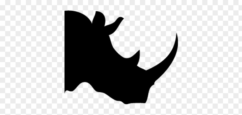 Silhouette Rhinoceros Drawing Clip Art PNG