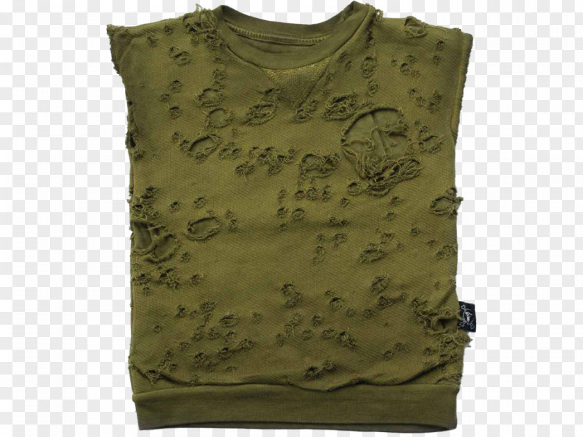 Torn Shirt Gilets Khaki Camouflage Sleeve PNG