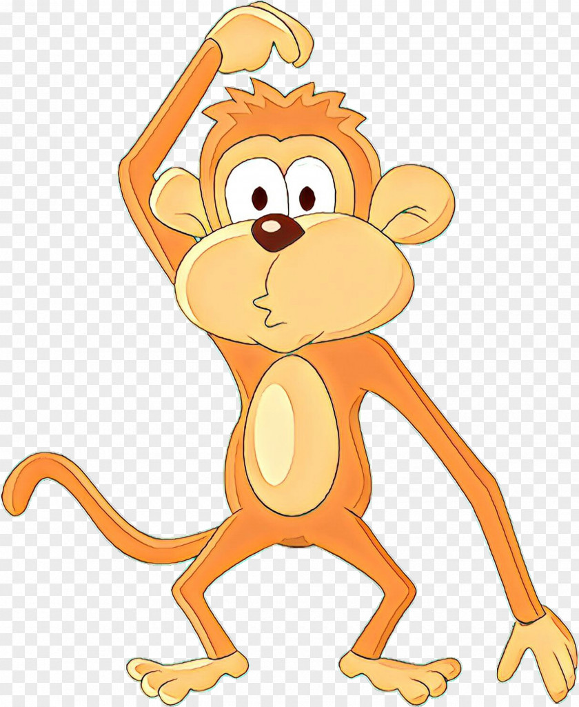 Animal Figure Old World Monkey Cartoon Tail PNG