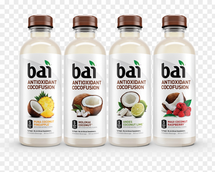 Drink Bai Brands Coconut Water Caffeinated Sports & Energy Drinks PNG