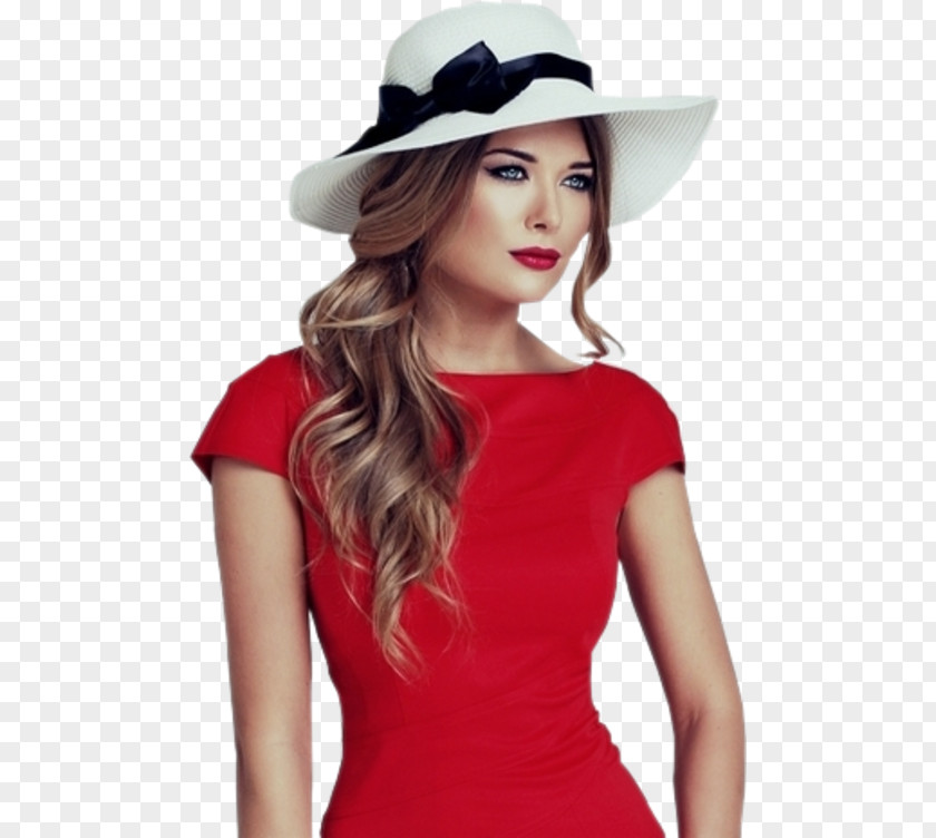 Model Fashion Woman Hat Fedora PNG