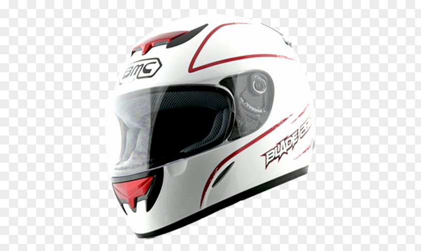 Motorcycle Helmets White Red PNG
