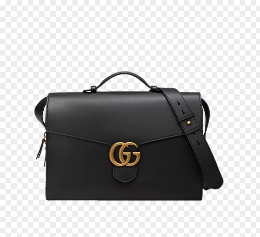 Bag Gucci Briefcase Leather Fashion PNG