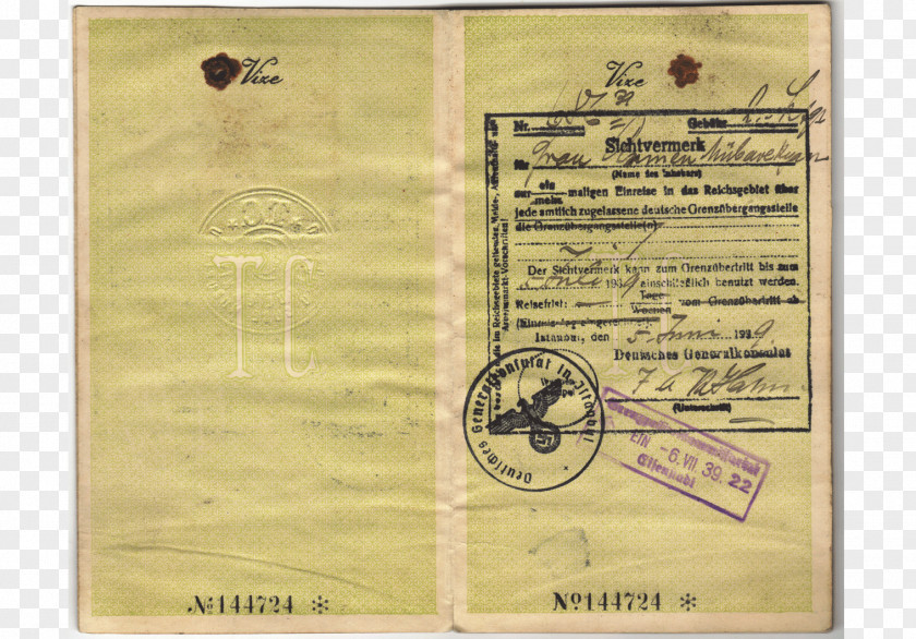 Formal Passport Paper PNG