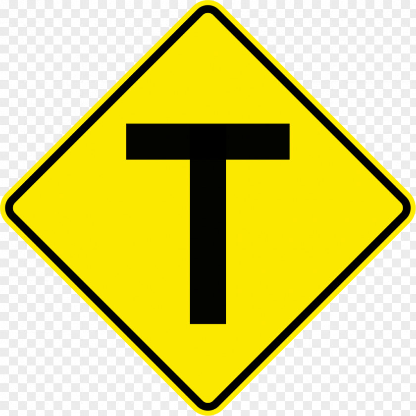 Jamaica Three-way Junction Traffic Sign Road Warning PNG