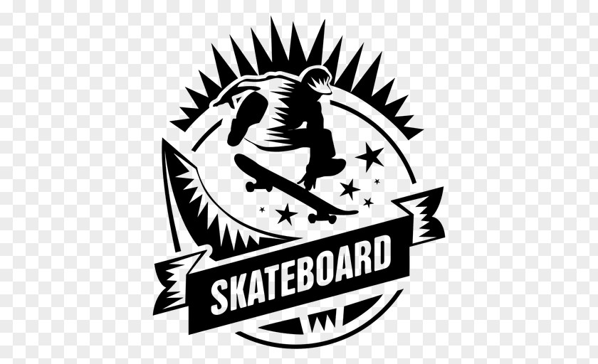 Skateboard Skateboarding Logo Sticker Sport PNG