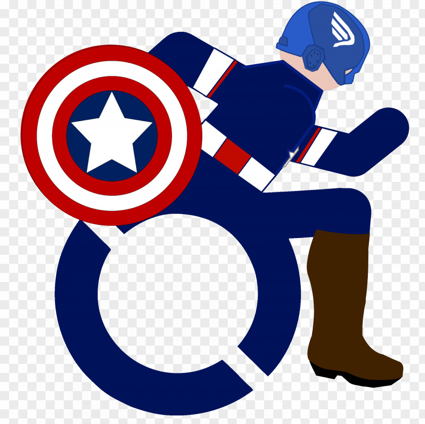 Captain America Wheelchair Tesseract Disability Accessibility PNG