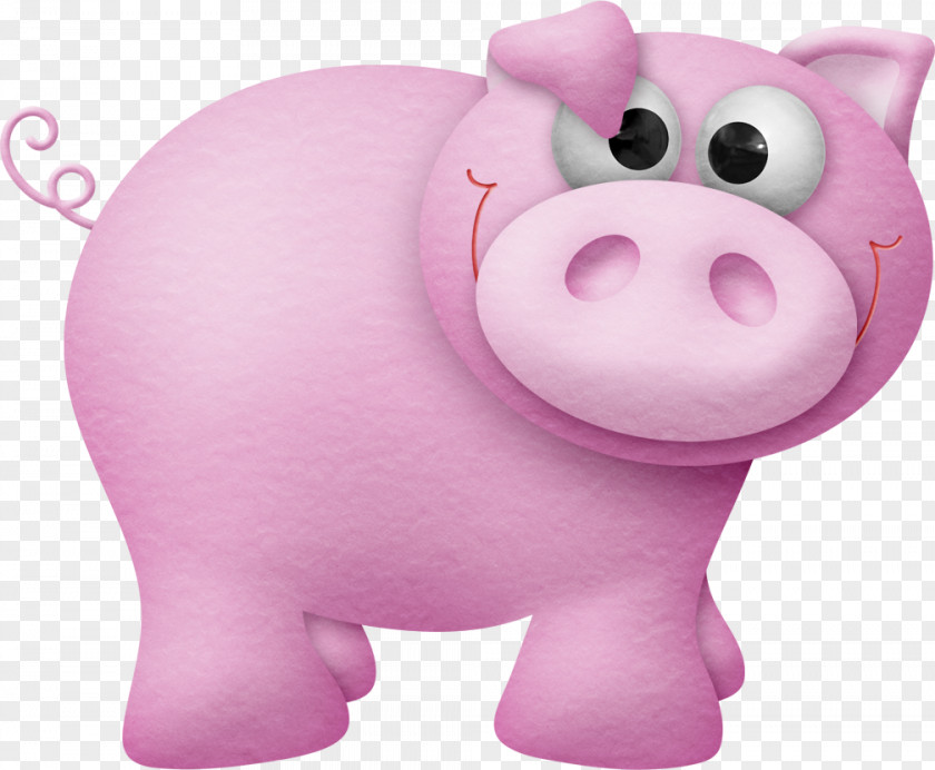 Pig Domestic Clip Art Drawing Image PNG