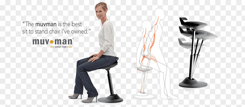 Standing Desk Table Seat Sitting Chair PNG