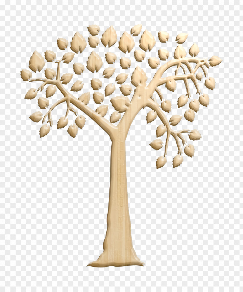 Tree Icons Icon Romantic Shape With Heart Shaped Leaves PNG