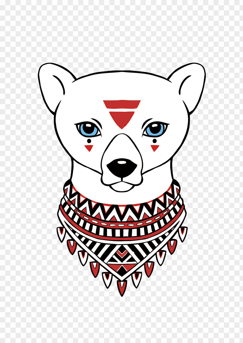 Vector White Bear Illustration PNG