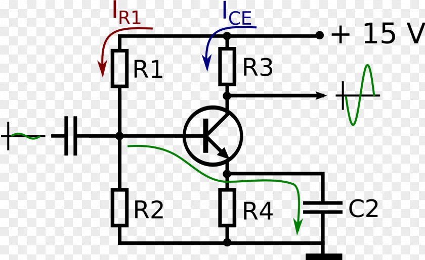 Blocked Audio Power Amplifier Bipolar Junction Transistor Electronic Circuit PNG