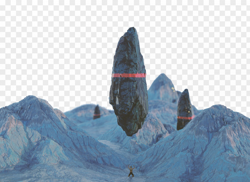 Fallen Rock Peaks Cinema 4D Graphic Design PNG