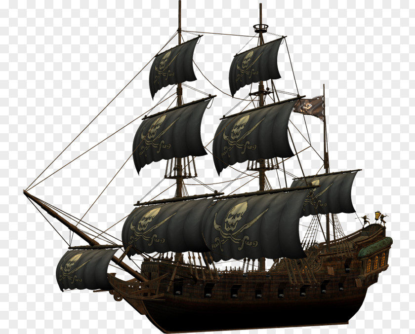 Ghost Ship Piracy Brig Navio Pirata PNG