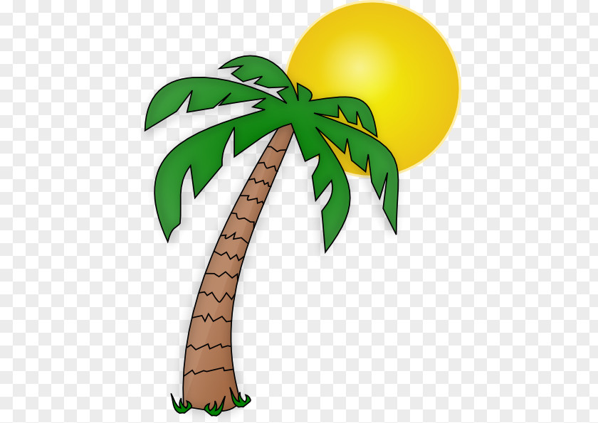 Under The Tree Arecaceae Drawing Cartoon Clip Art PNG