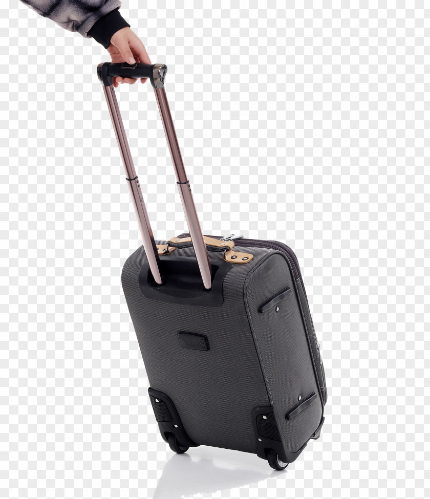 Black Suitcase Hand Luggage Baggage Bag Tag Travel PNG
