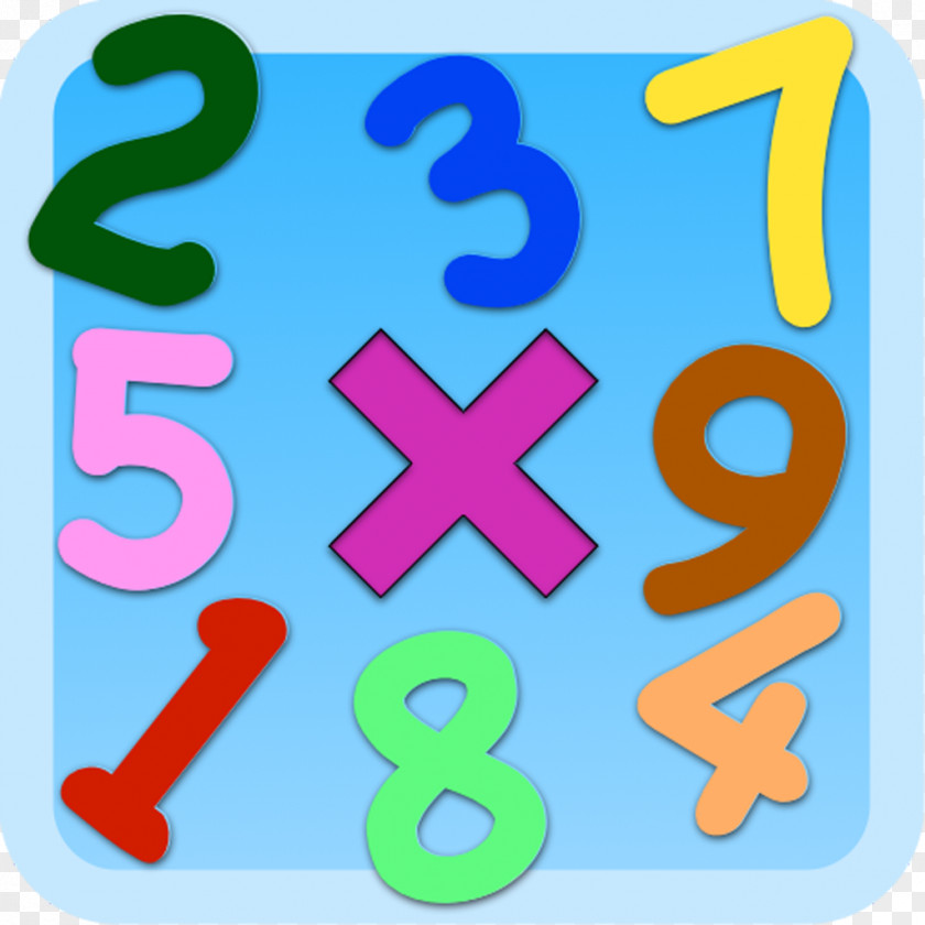 Maths Multiplication Table Number Clip Art PNG