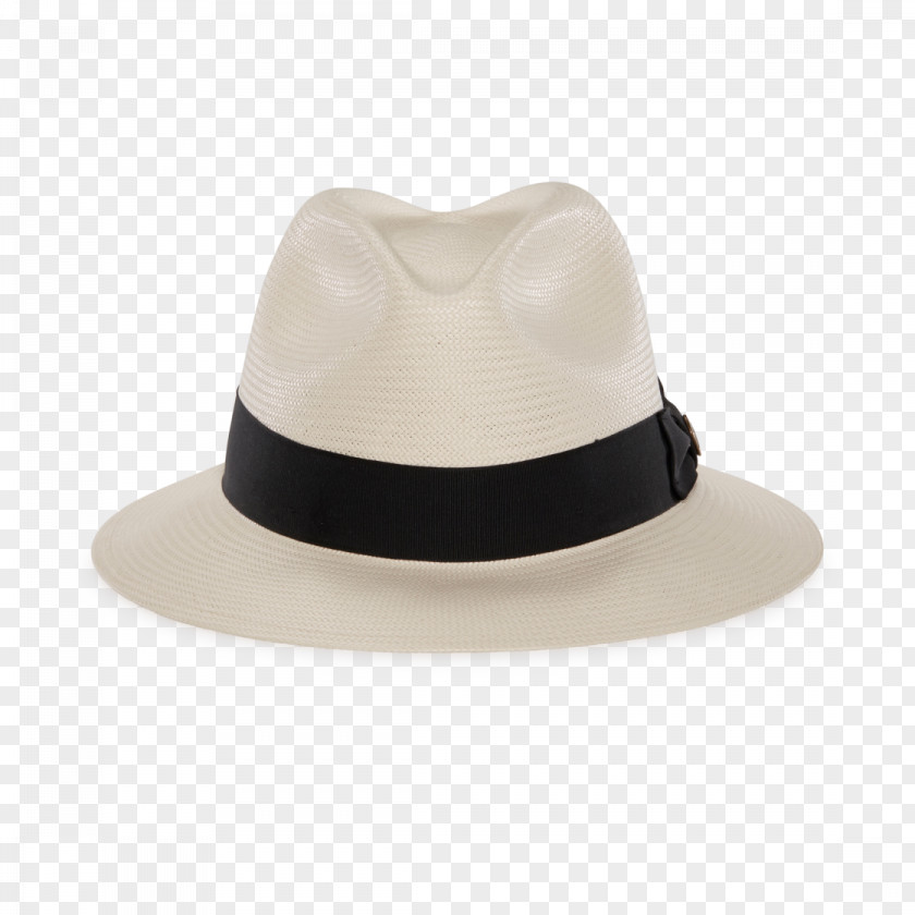 Red White Hat Fedora Panama Straw Trilby PNG