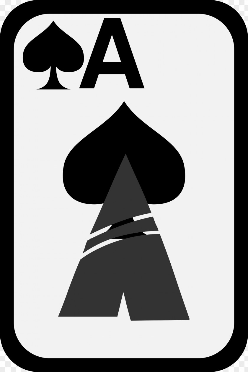 Spade Ace Of Spades Playing Card Clip Art PNG