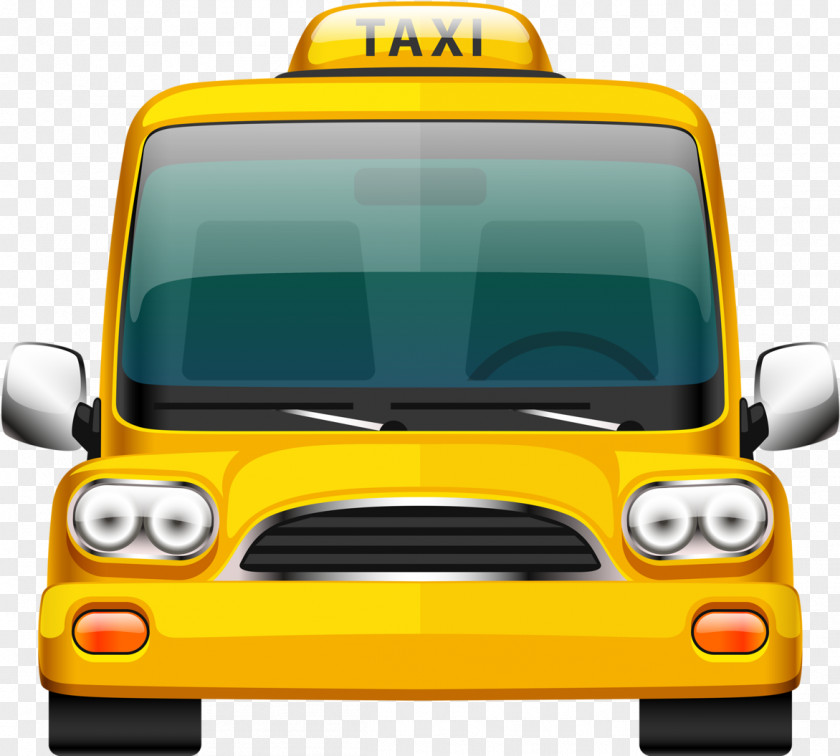 Taxi Public Transport Cartoon School Bus PNG