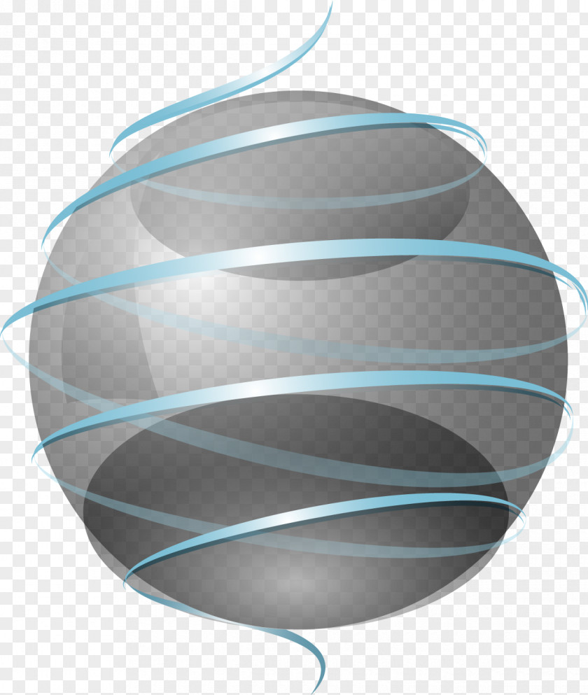 Vector Gray Ball Grey Circle Ribbon PNG
