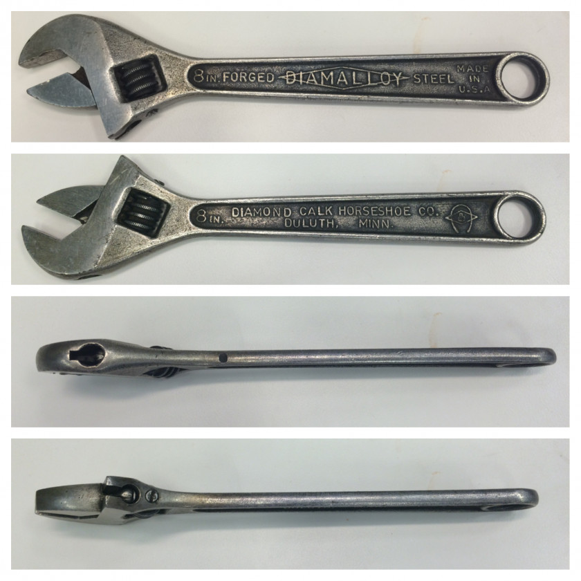 Wrench Adjustable Spanner Spanners Diamond Calk Horseshoe Company Manufacturing Pipe PNG