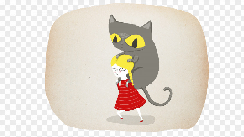 Cat Character Textile PNG
