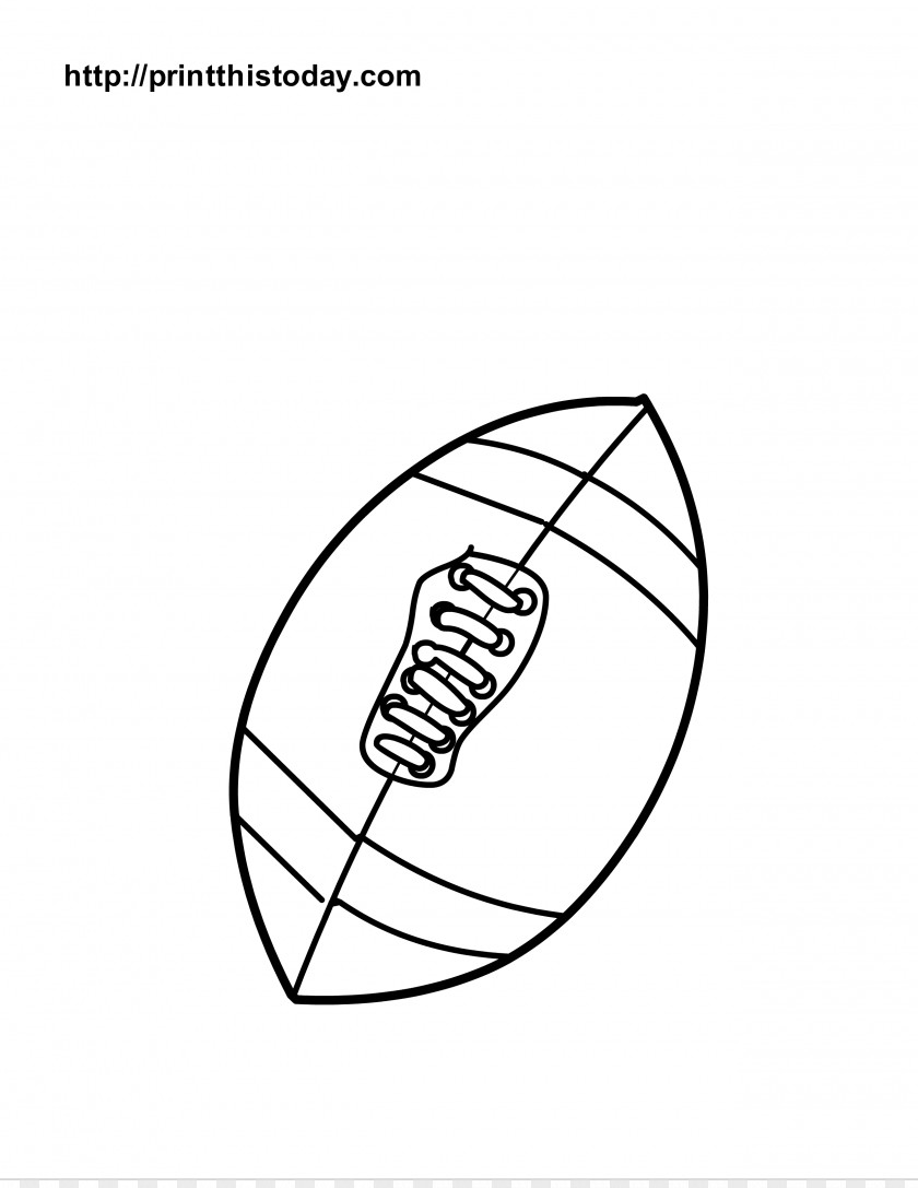 Foot Coloring Page American Football Book Drawing PNG