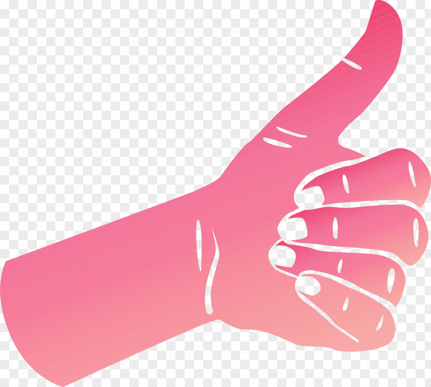 Hand Model Glove Pink M Font Meter PNG