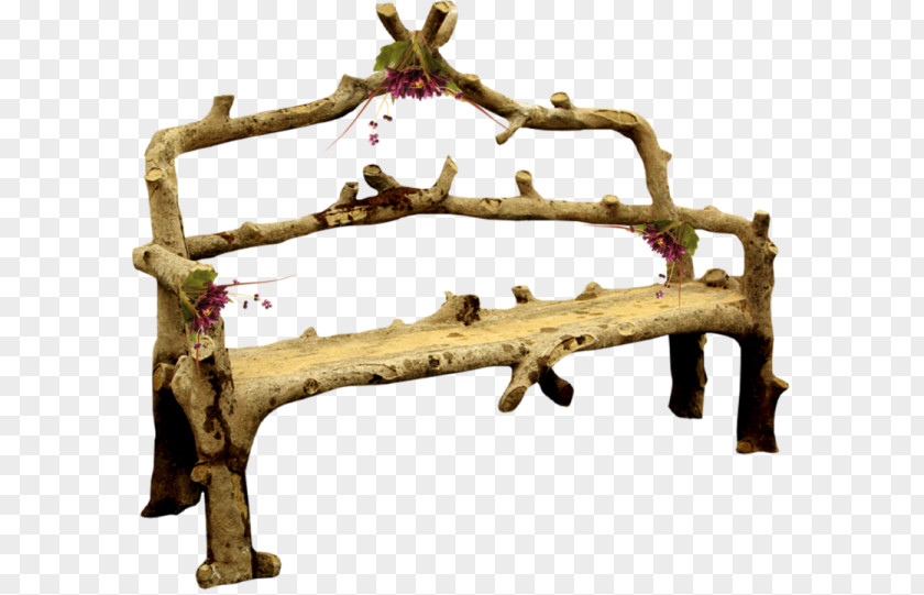 Tree Chair Bench Trunk Wood PNG