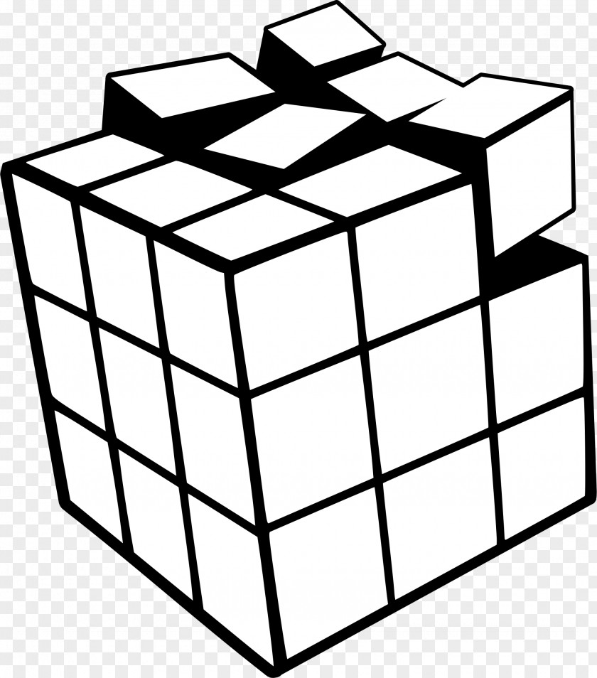 Cube Coloring Book Three-dimensional Space Drawing PNG